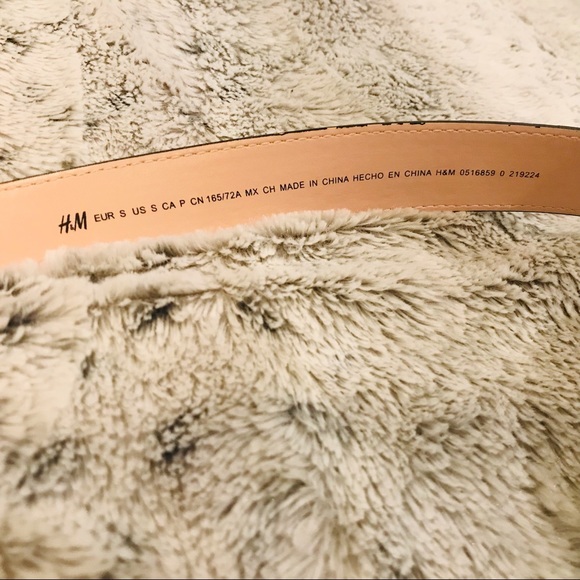 H&M Faux Snakeskin Gold Buckle Belt - Picture 2 of 2